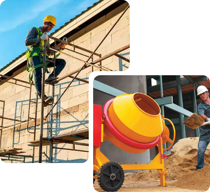 Locação de equipamentos para construção em Jaraguá do Sul